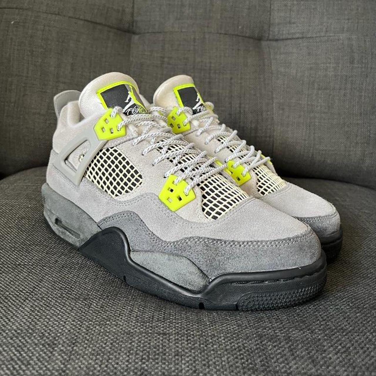 neon orange jordan 4