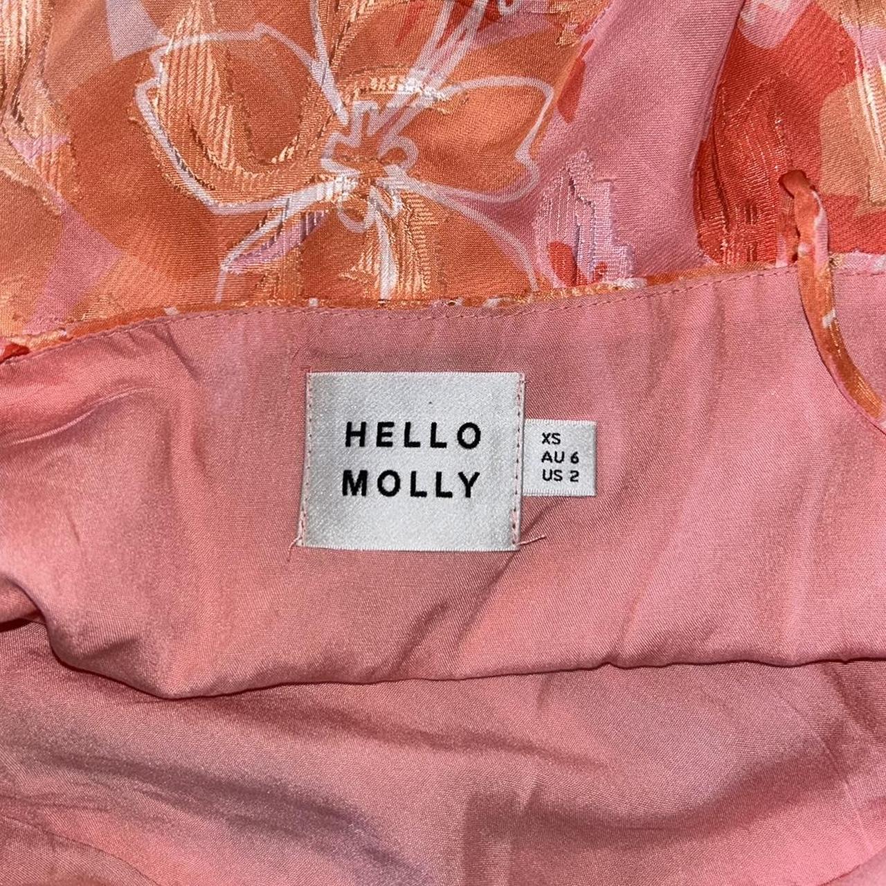 Tiger Mist Women's Pink and Orange Dress Depop
