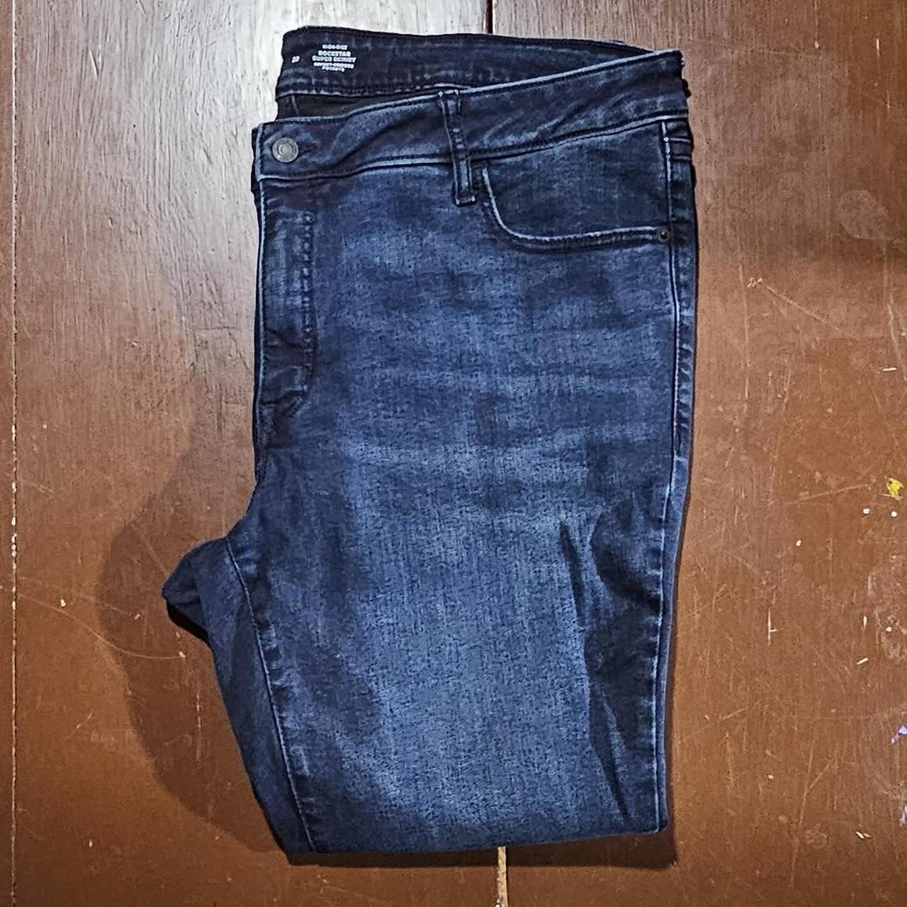 High rise rockstar super skinny jeans from Old Navy. - Depop