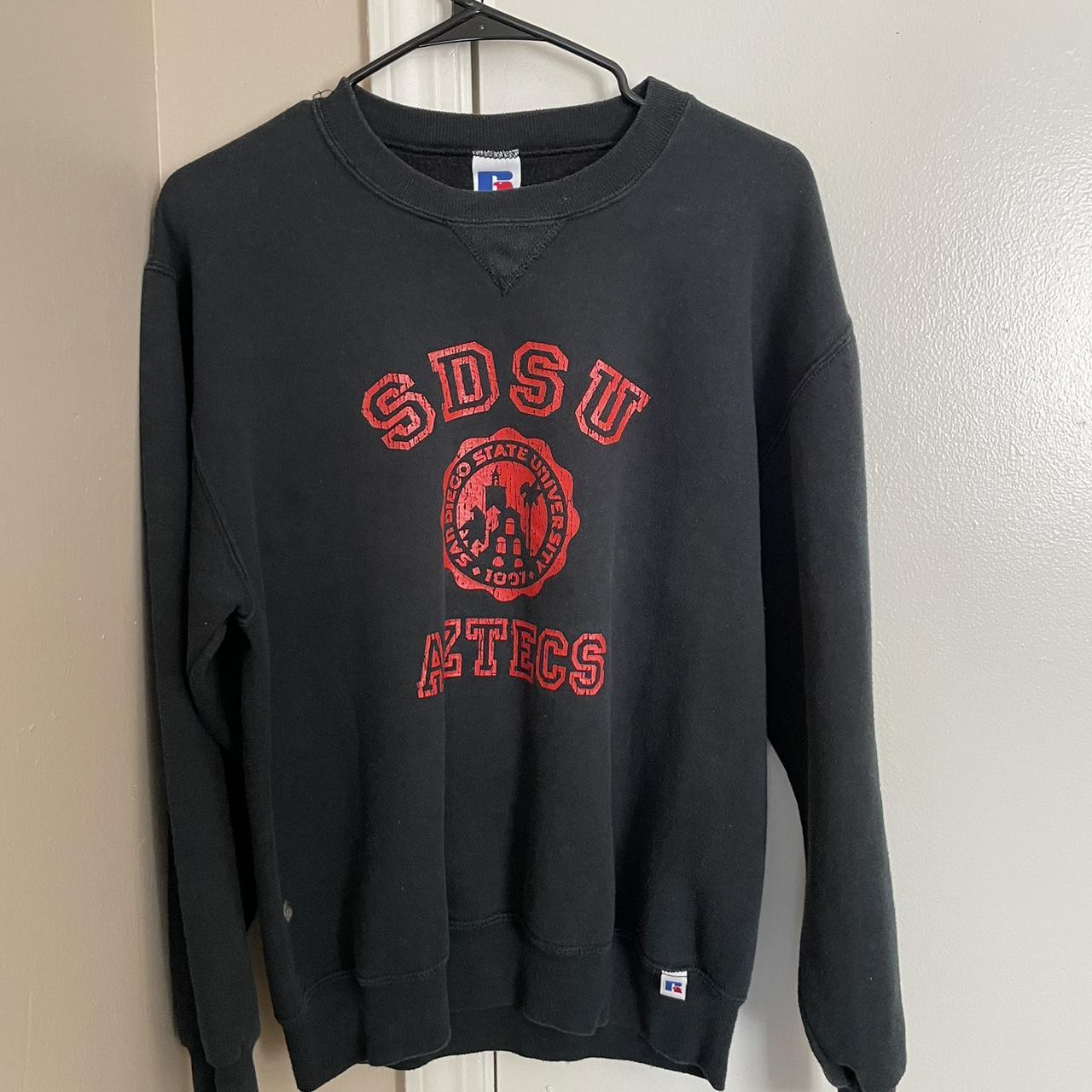 Sz XL- Vintage store 90’s Russell San Diego State University crewneck black - USA!!