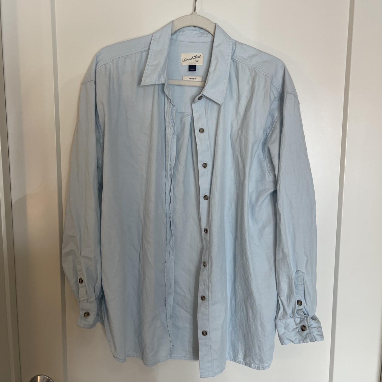 Universal Thread (Target) oversized button up/Oxford... - Depop