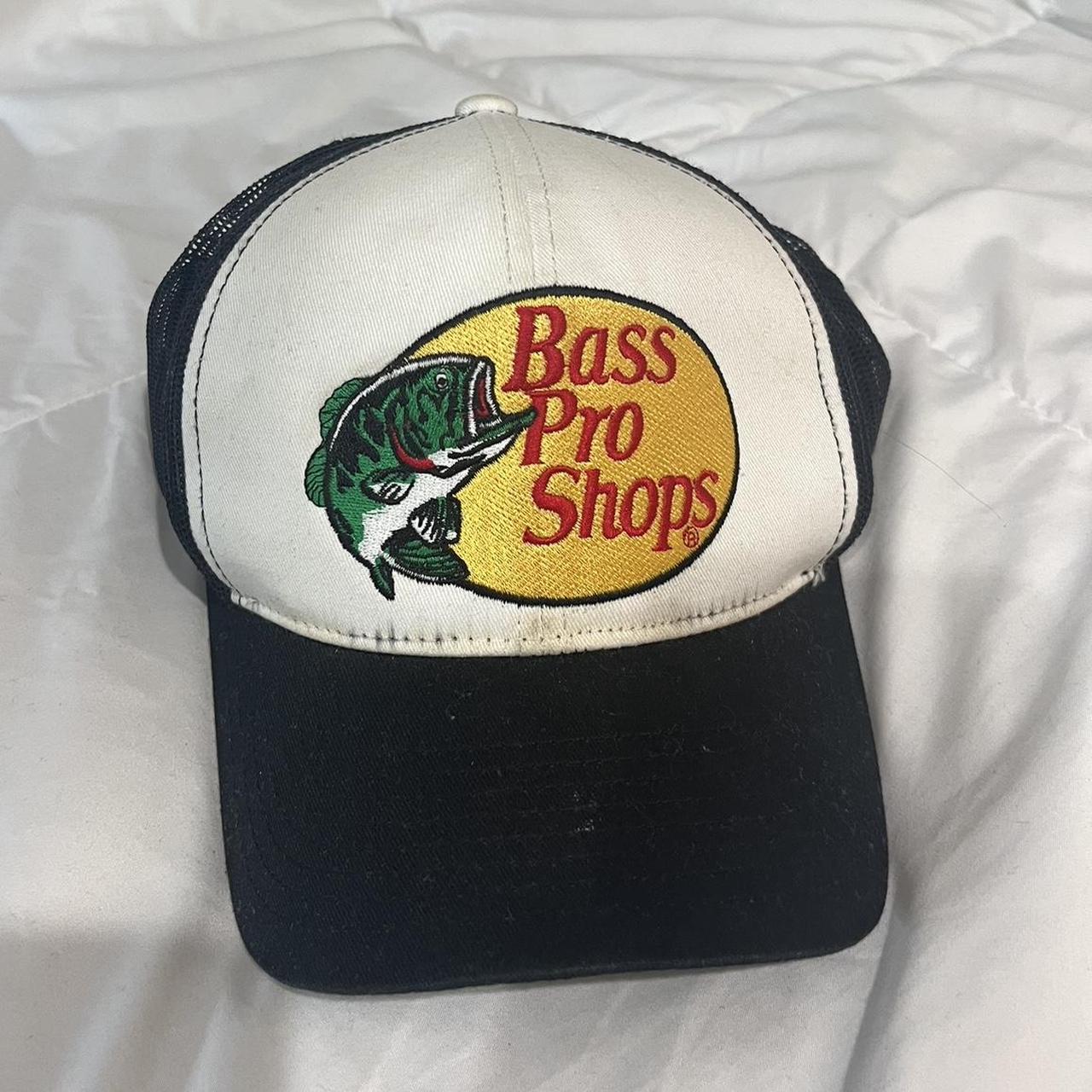 bass pro shop black hat!! #bassproshop #hat... - Depop