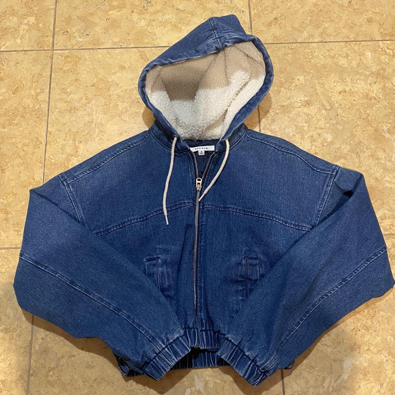 PacSun Women's Navy and Blue Jacket
