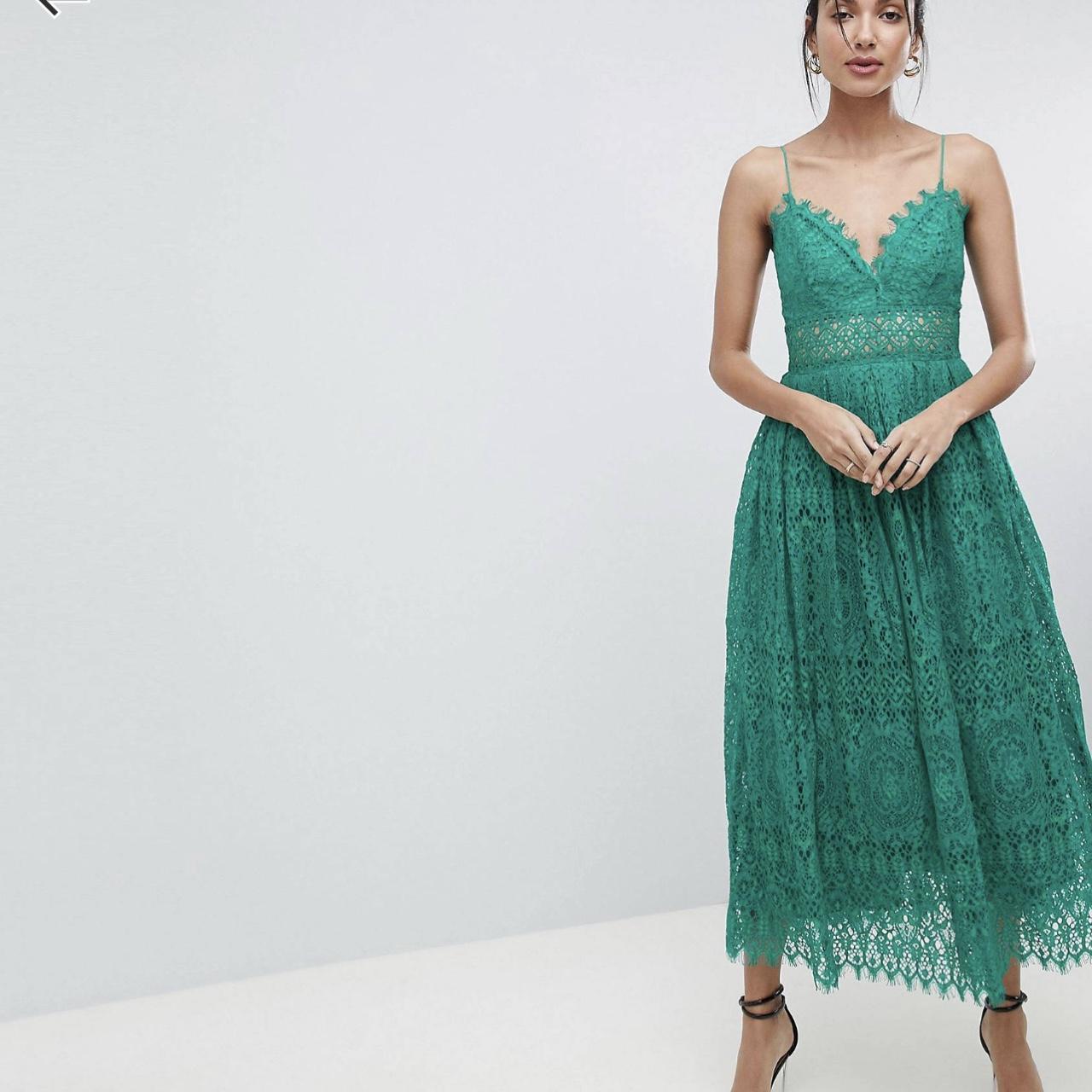 ASOS Women's Green Dress | Depop