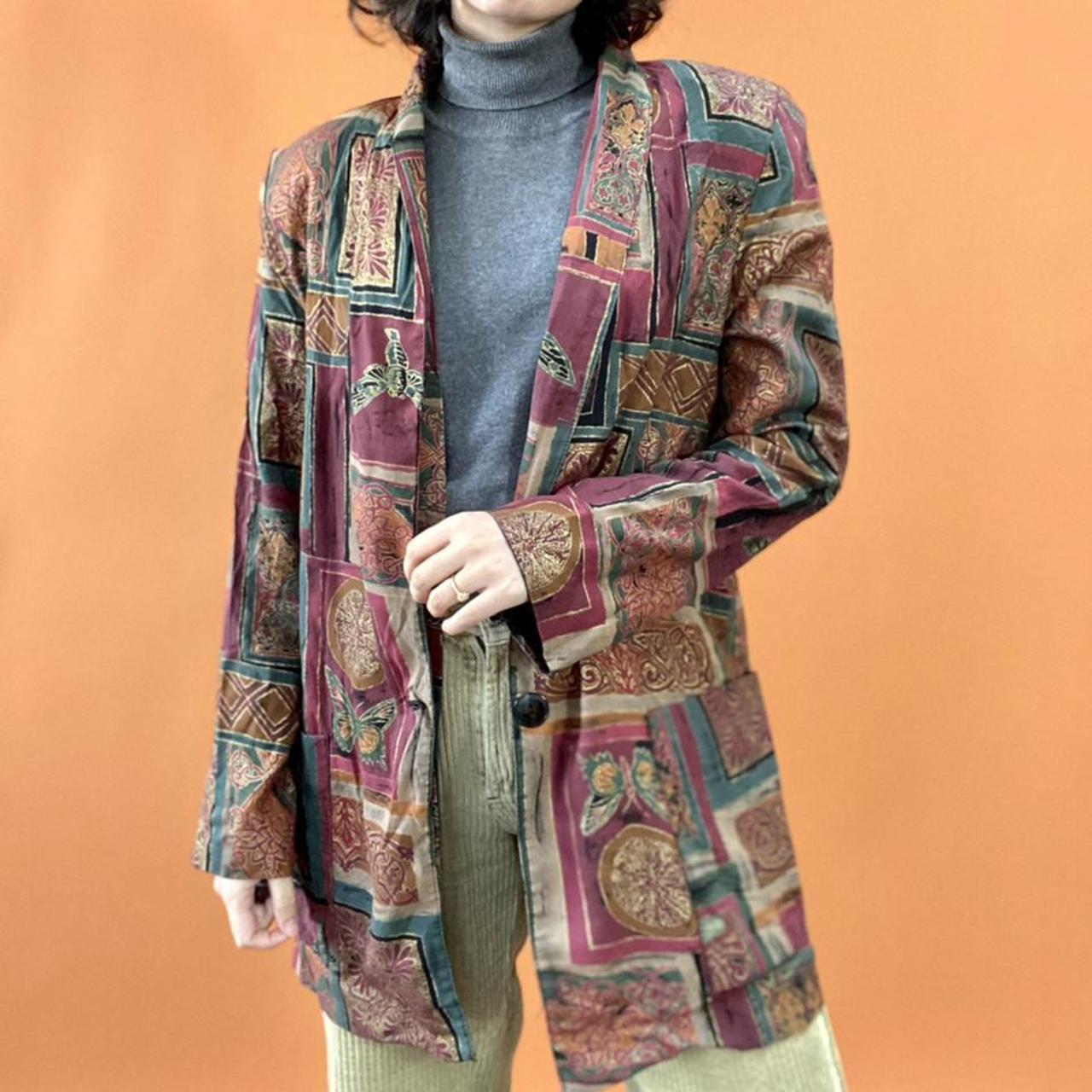 Preloved Women's Lightweight Jacket - Multi/Red -… - image 1