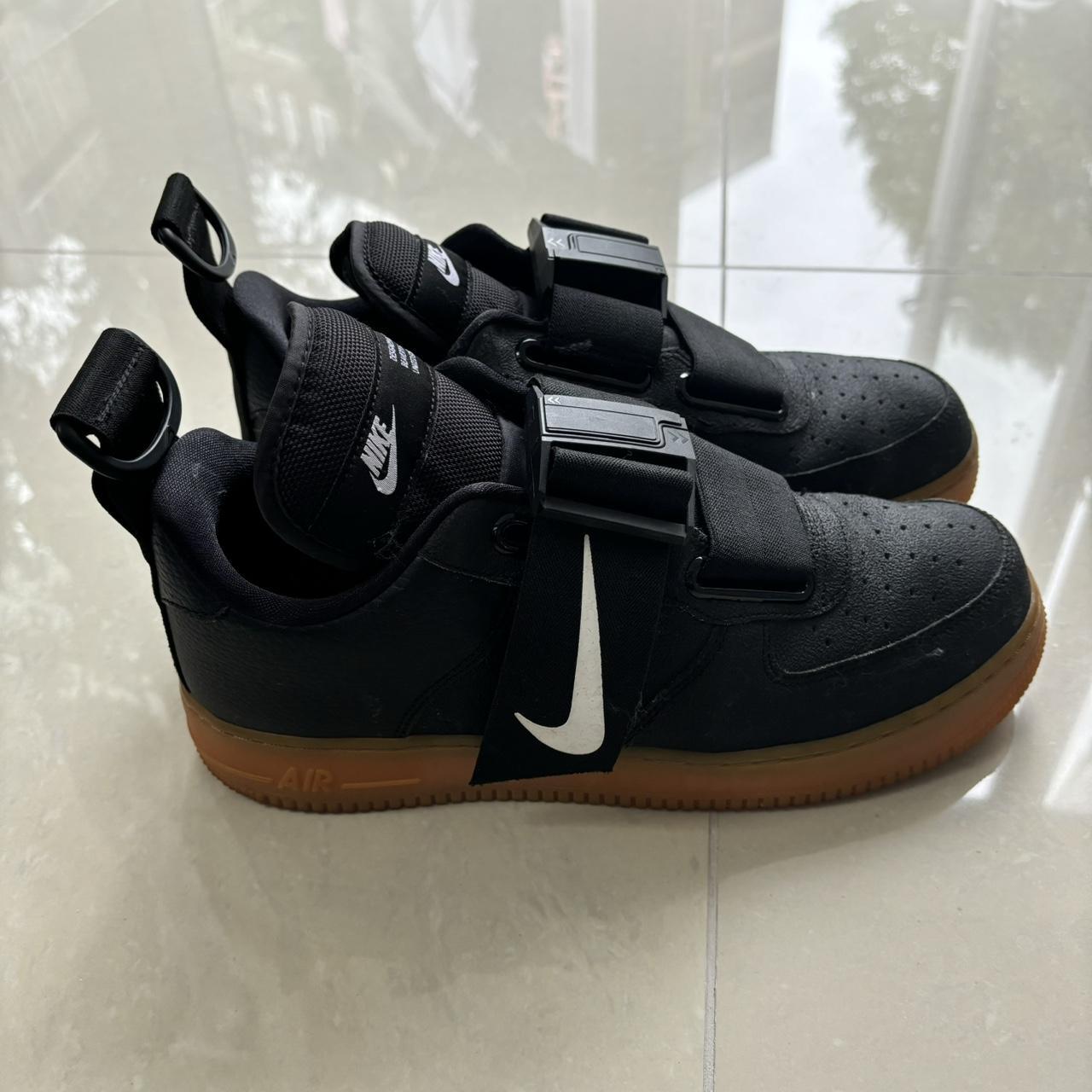 Nike Air Force 1 Low Utility in Black Gum. Basically. Depop