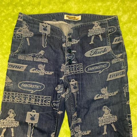 🐰Vintage Hysteric Glamour Playboy Denim 🐰   Worn... - Depop