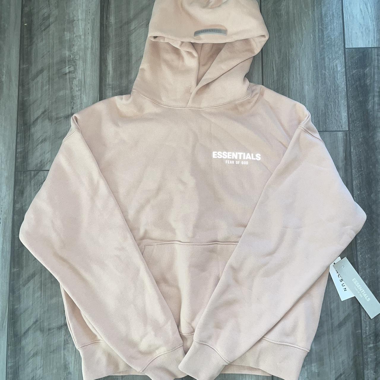 Fear of God Women's Pink Hoodie | Depop