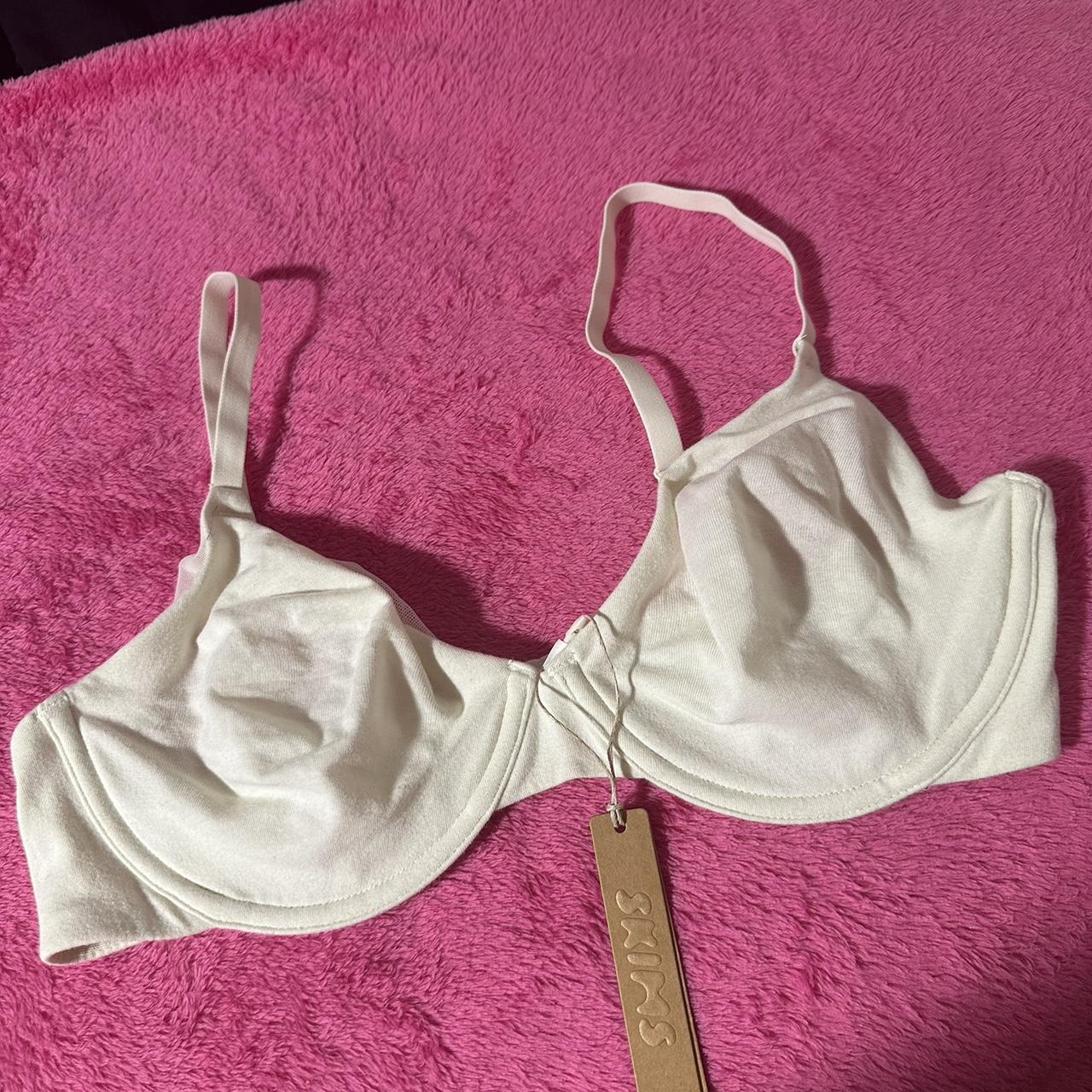 SKIMS cotton jersey tshirt bra 💖💕🩷 bone bnwt... Depop