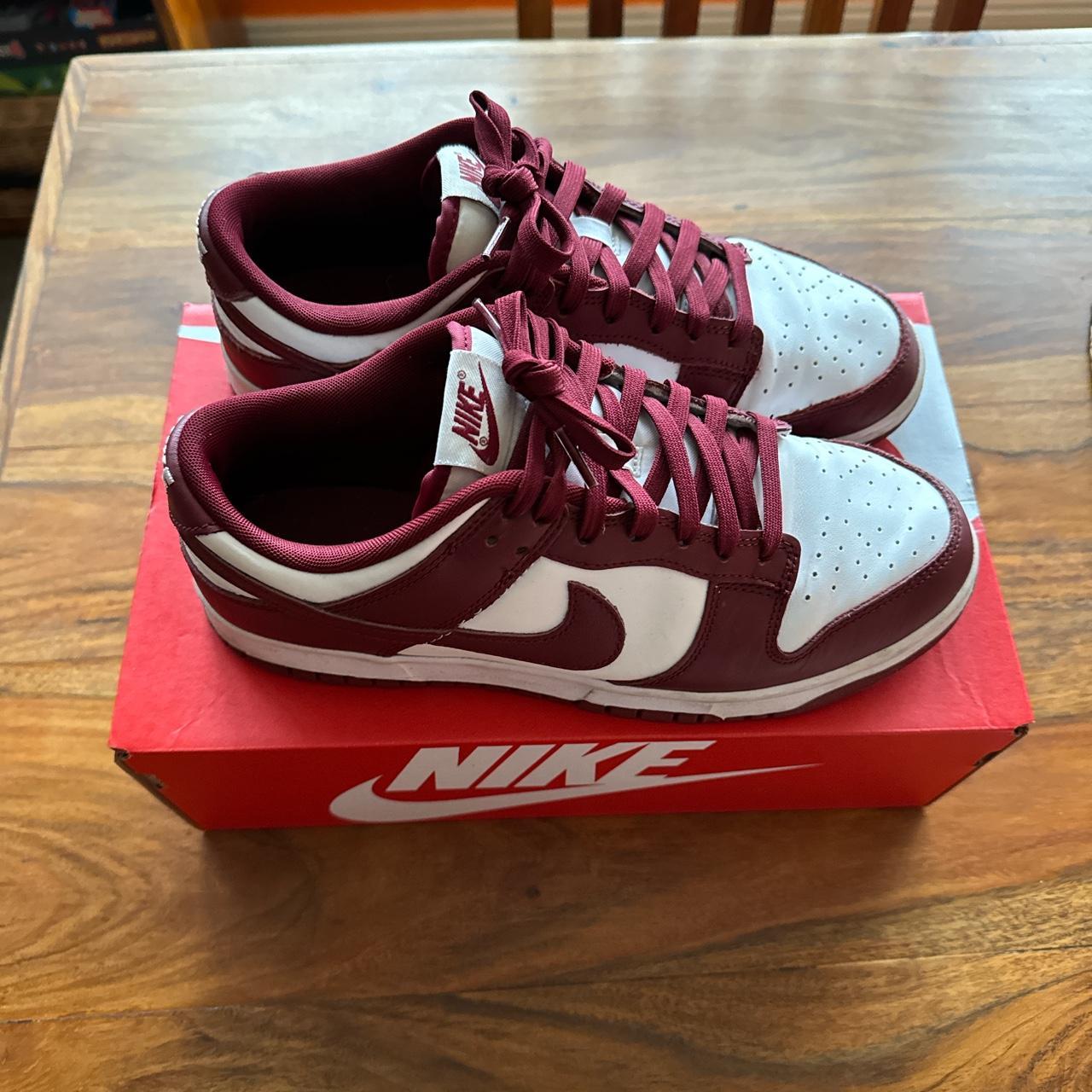 team red nike dunk low