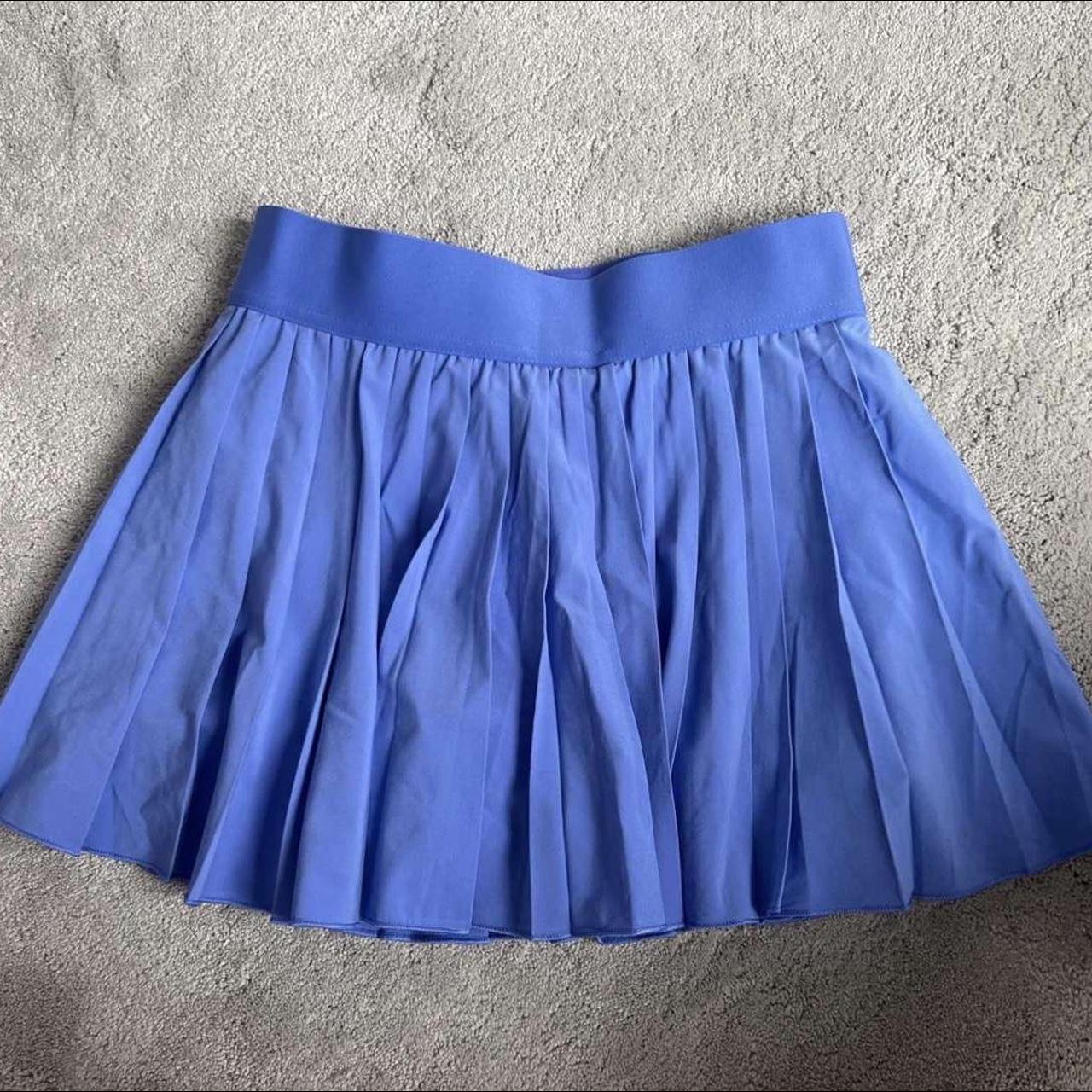 Aritzia tna tennis skirt in dark blue/purple so... Depop