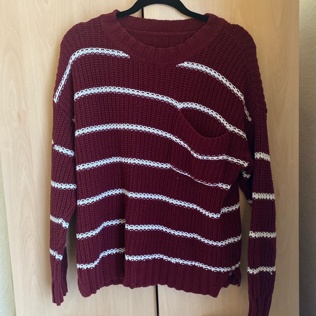 Really cute striped American Eagle sweatshirt. A... - Depop