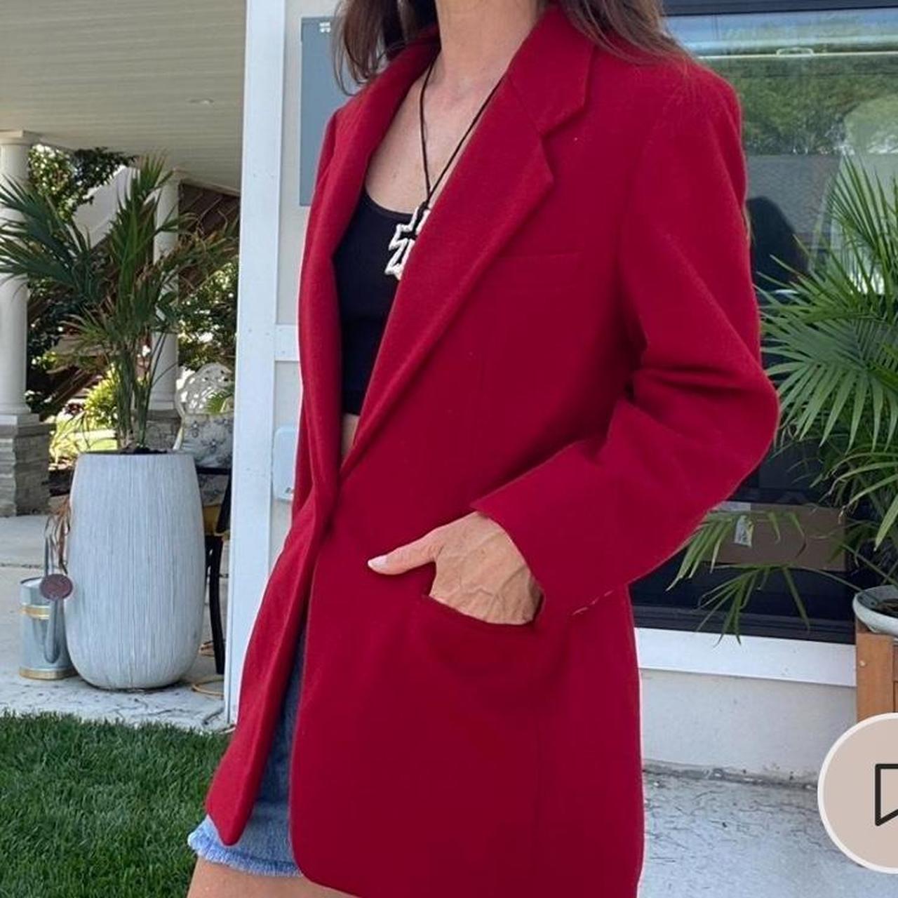 Anne klein red jacket online