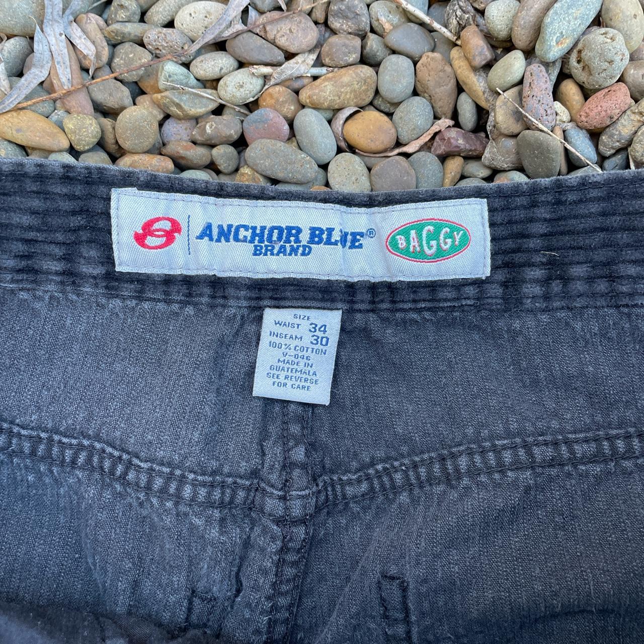 Anchor Blue Baggy Corduroy Pants 34x30 Thrifted,... - Depop