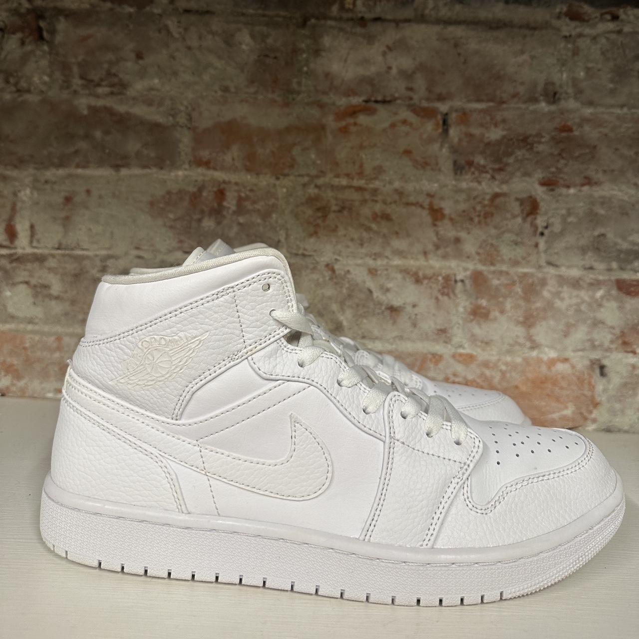 white multicolor jordans