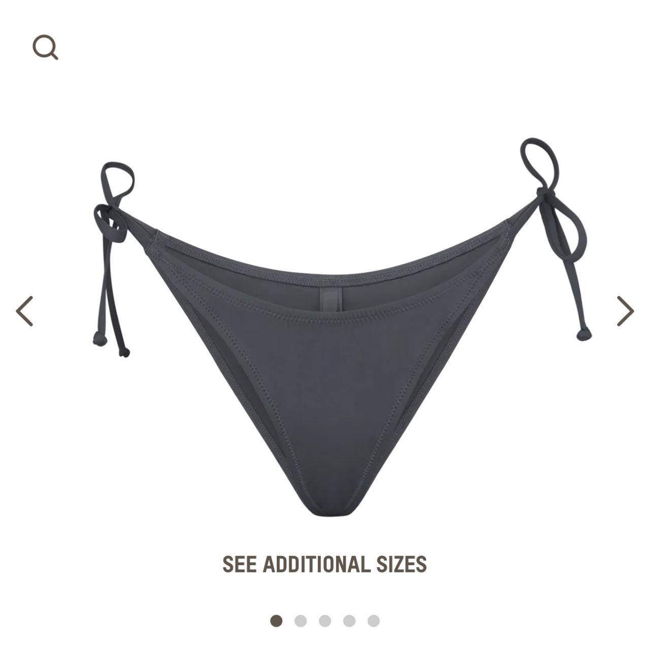 Skims Women's Grey Bikiniandtankinibottoms Depop