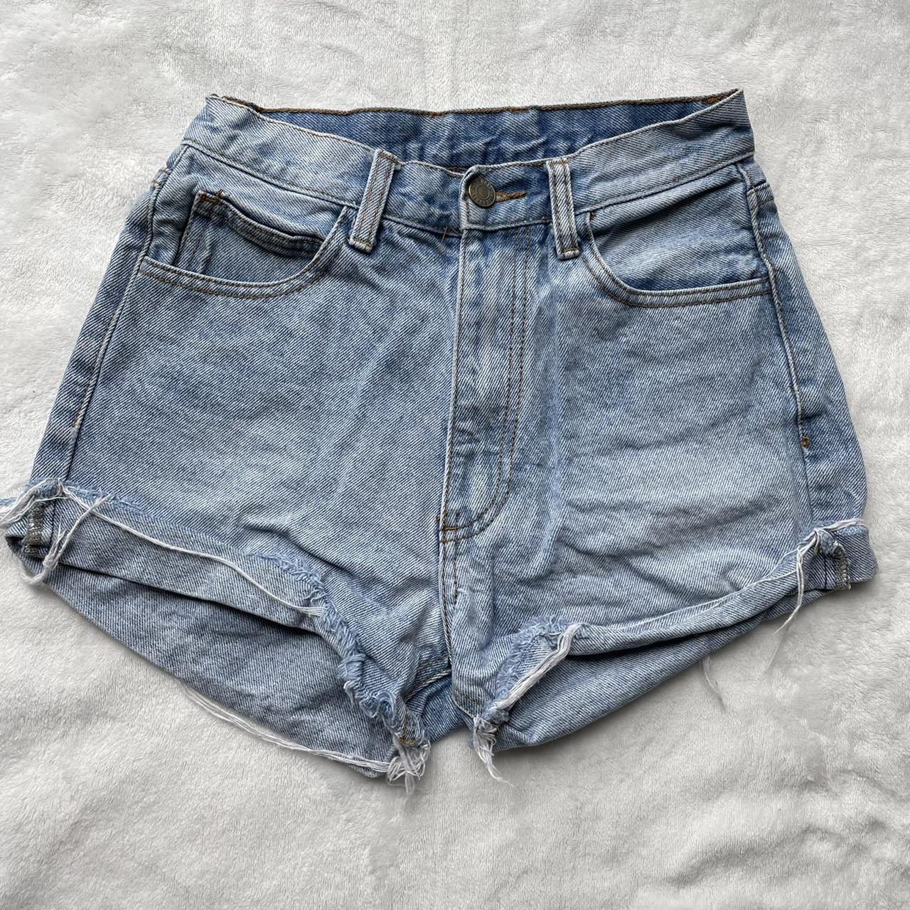 Brandy Melville Women's Blue Shorts | Depop