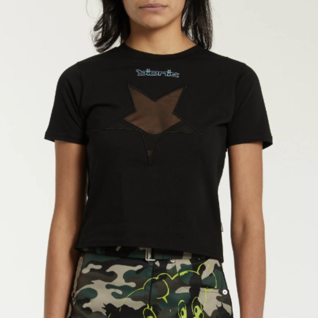 heaven by marc jacobs , black baby t-shirt, with mesh...