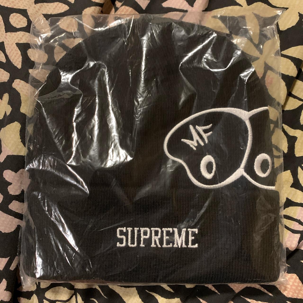 Supreme MF DOOM Beanie in black. Rare and sold out... - Depop