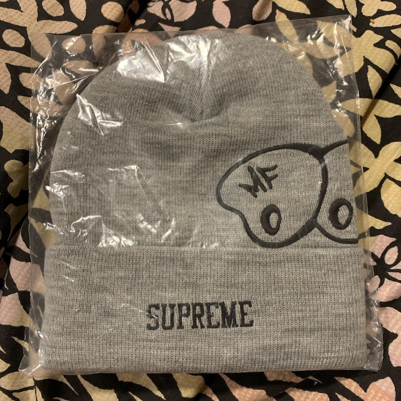 Supreme MF DOOM beanie in grey. Brand new and sold... - Depop
