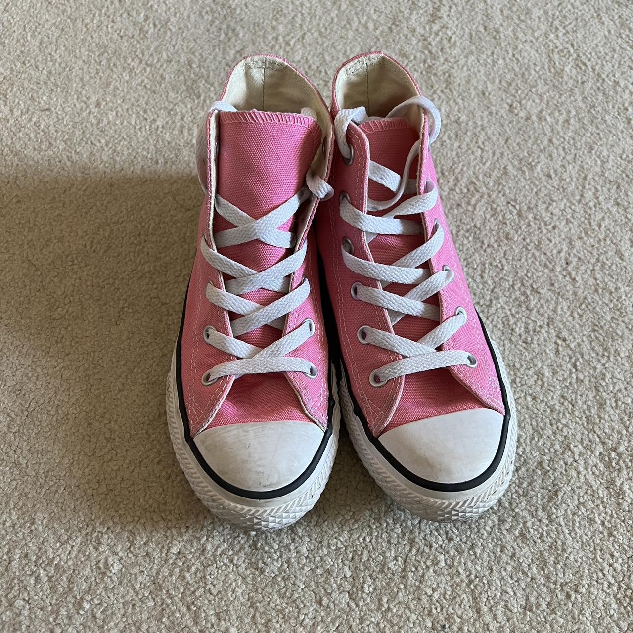 Converse Kids Pink Trainers | Depop