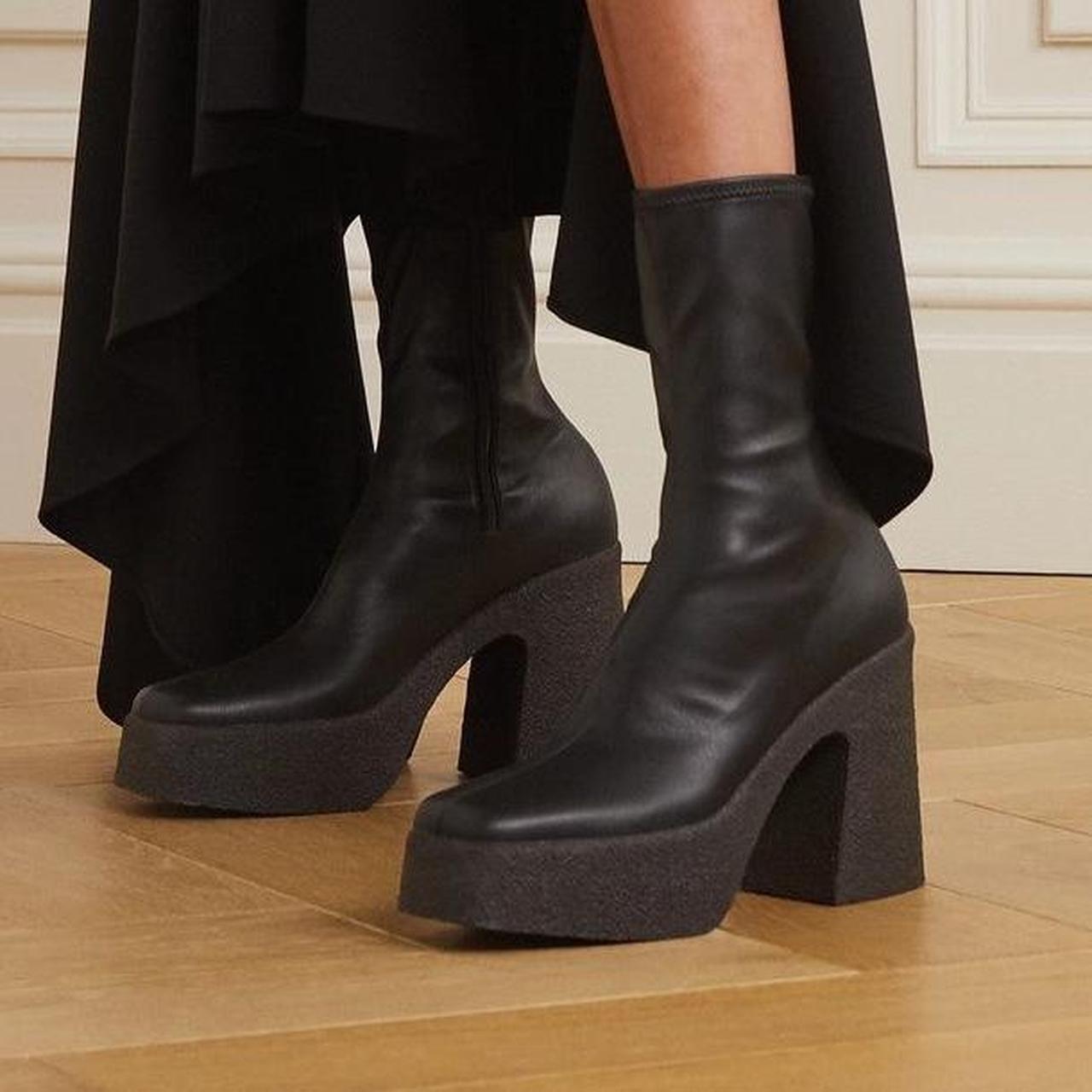 【STELLA McCARTNEY】skyla ankle boots(関税込み） Stella McCartney Skyla Stretch Ankle Boots | Black | FARFETCH