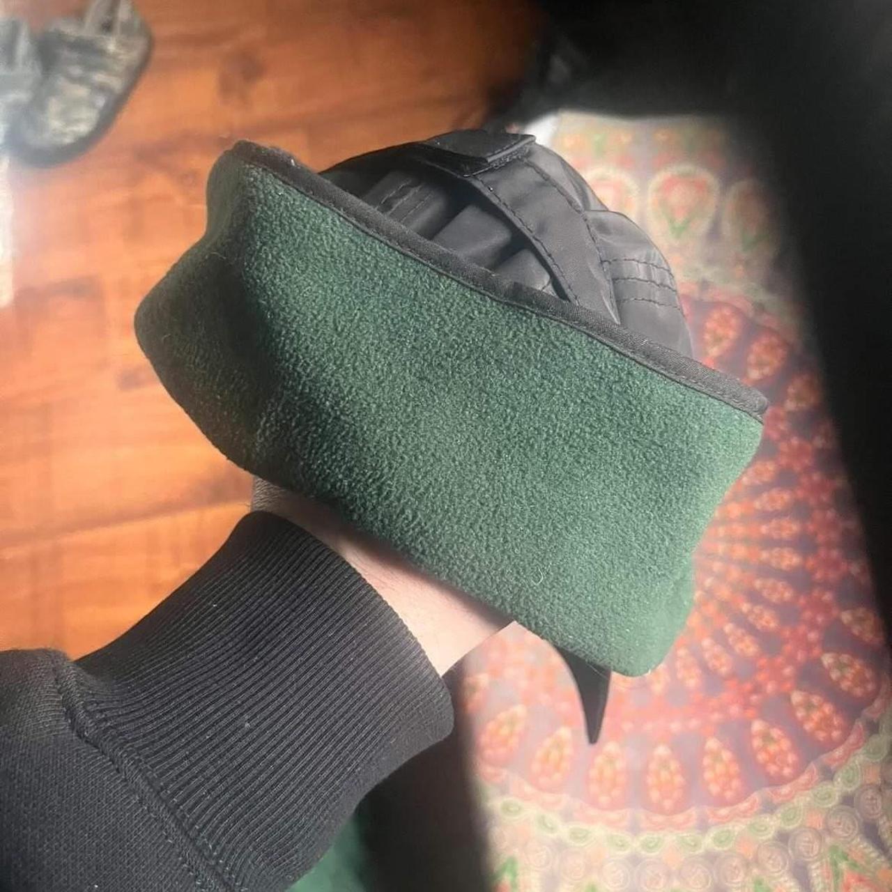 Black nylon waterproof asos trapper cap Depop