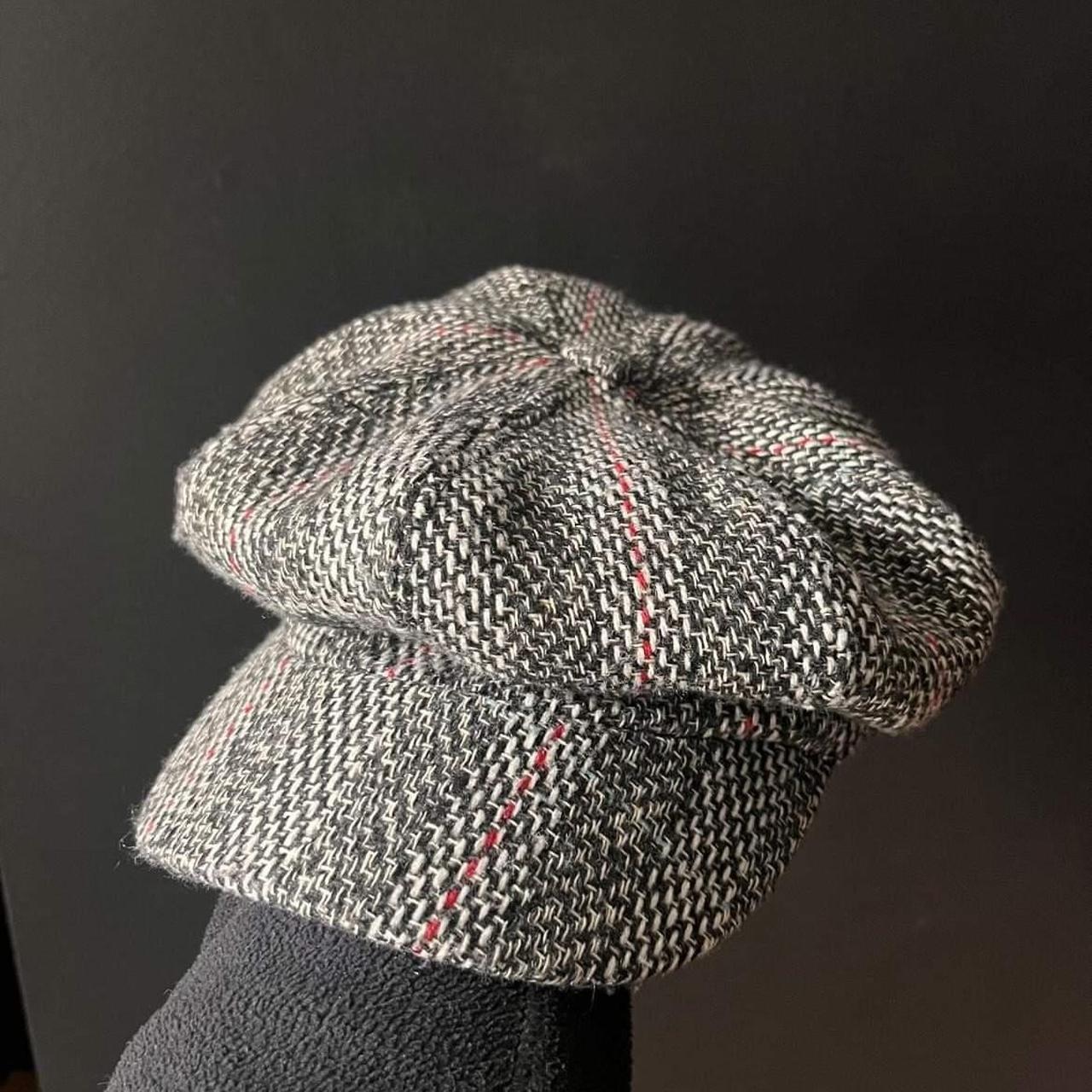 Vintage wool mix baker boy cap 58 cm - Depop