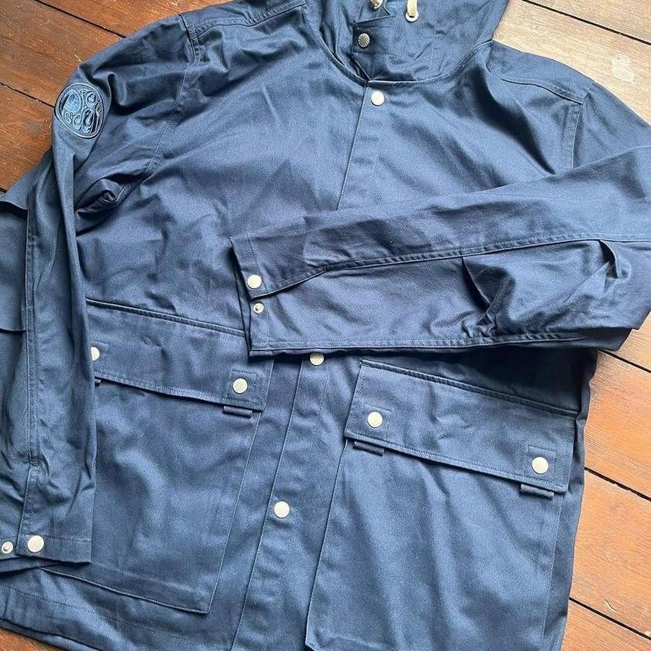 Mens pretty green smock jacket Size large - Depop