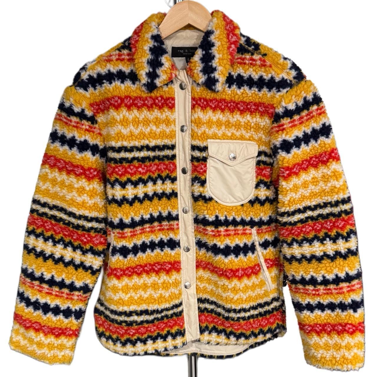 Rag & Bone Women's Shacket Jacket - Multi/Yellow … - image 1