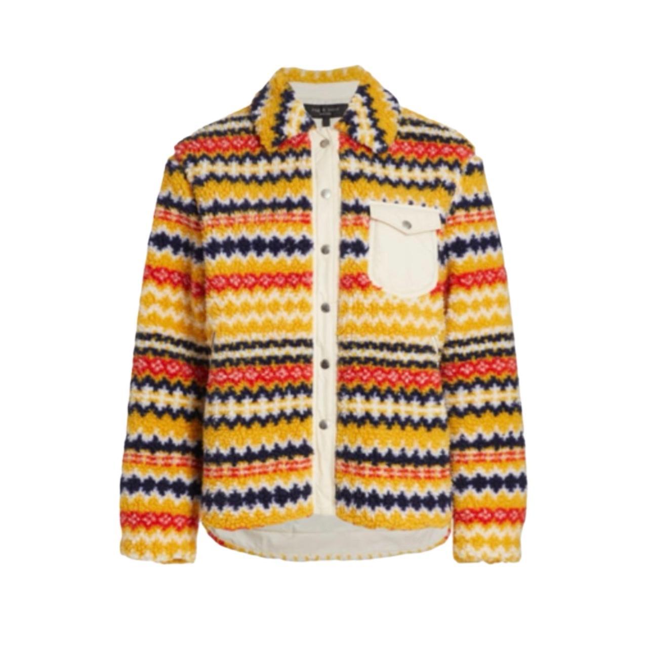 Rag & Bone Women's Shacket Jacket - Multi/Yellow … - image 5