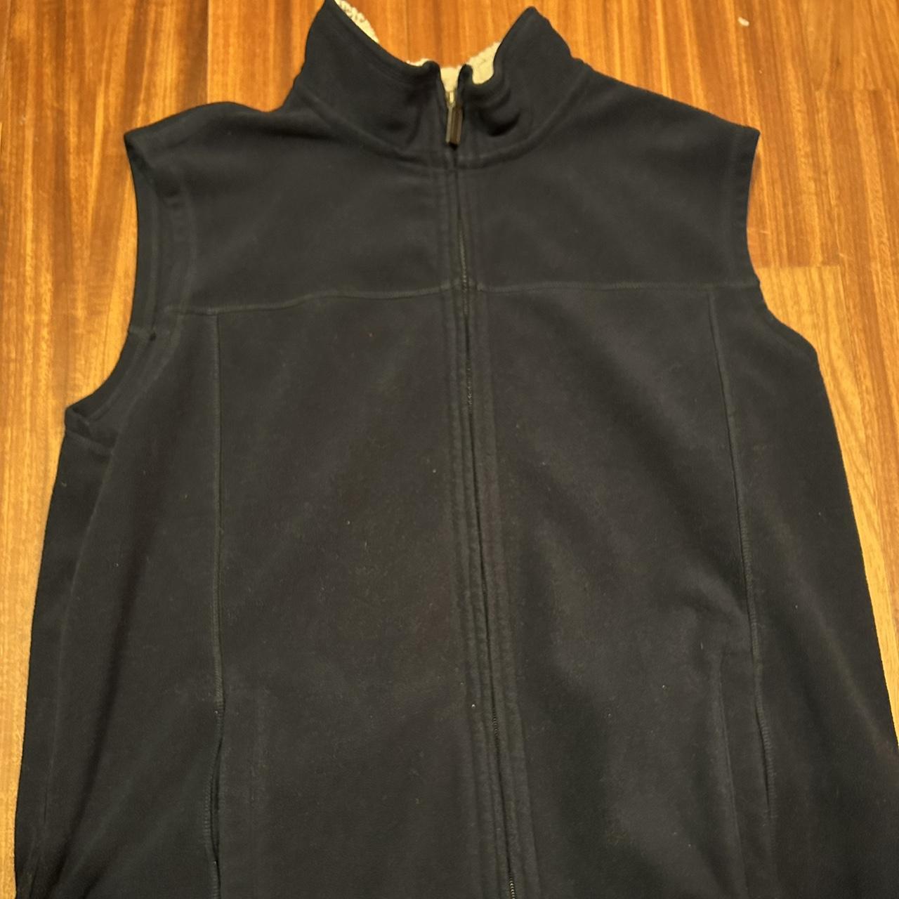 Navy fleece vest outdoorlife vest fleece Depop