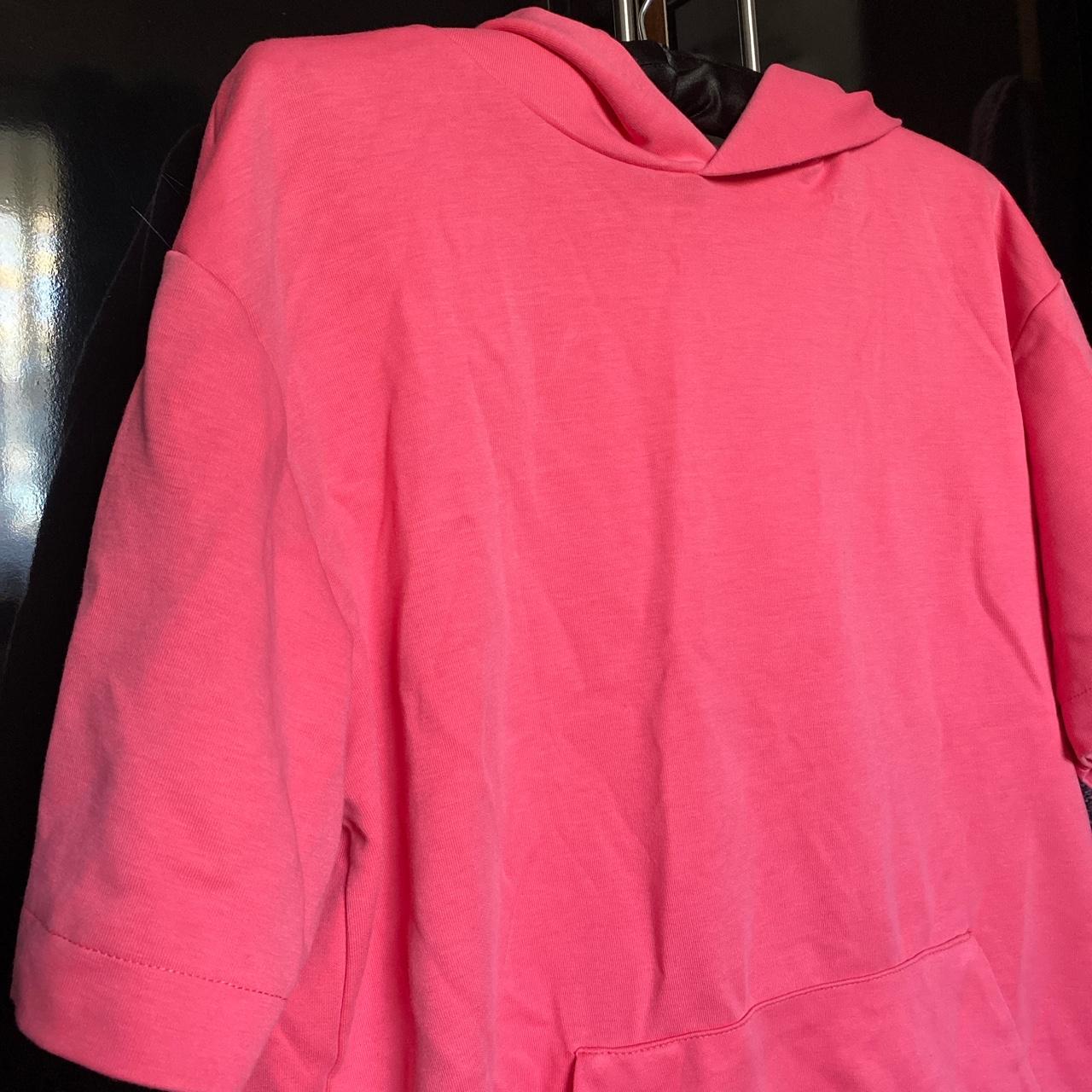 Zara Women's Pink Hoodie | Depop