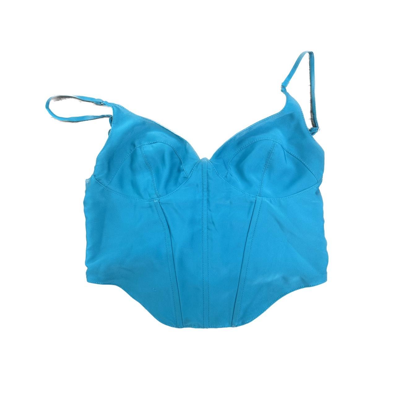 Urban Outfitters Blue corset tank top Women’s size... Depop