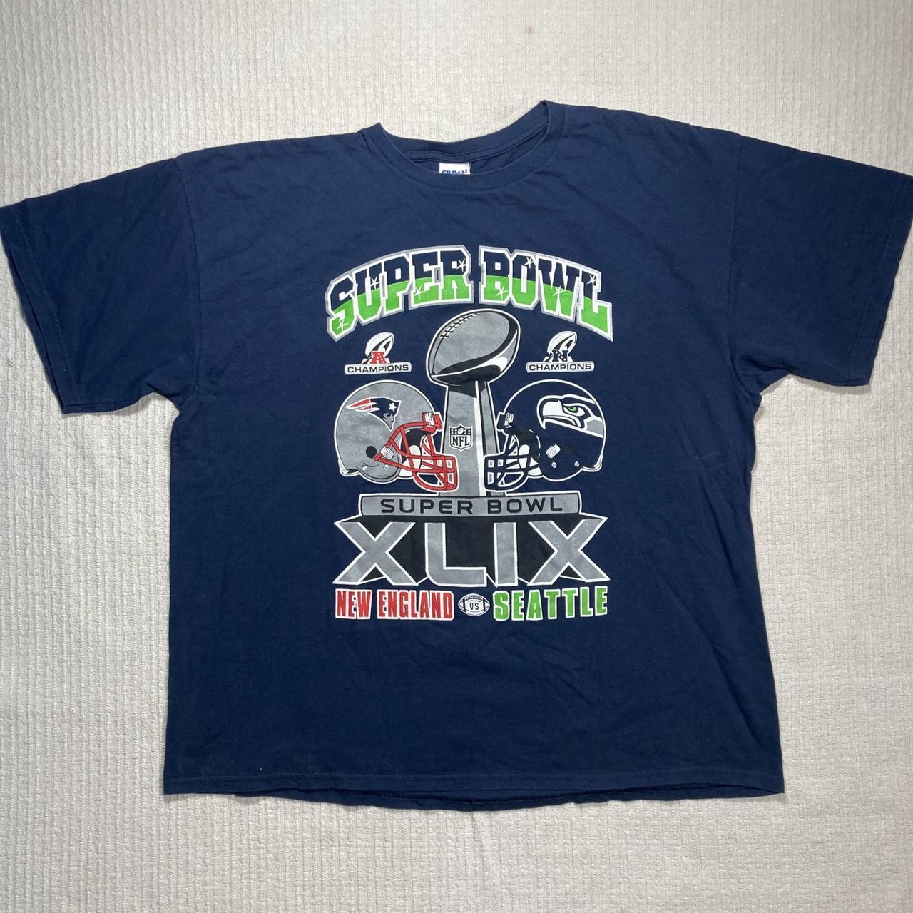 Super Bowl XLIX (49) New England Patriots vs Seattle - Depop