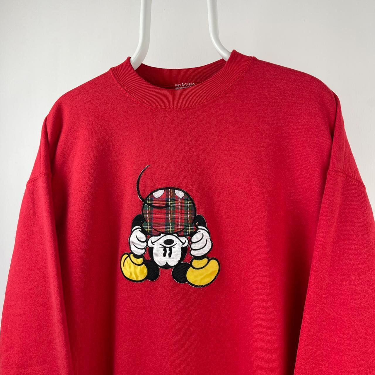 Disney Men's Red Sweatshirt | Depop