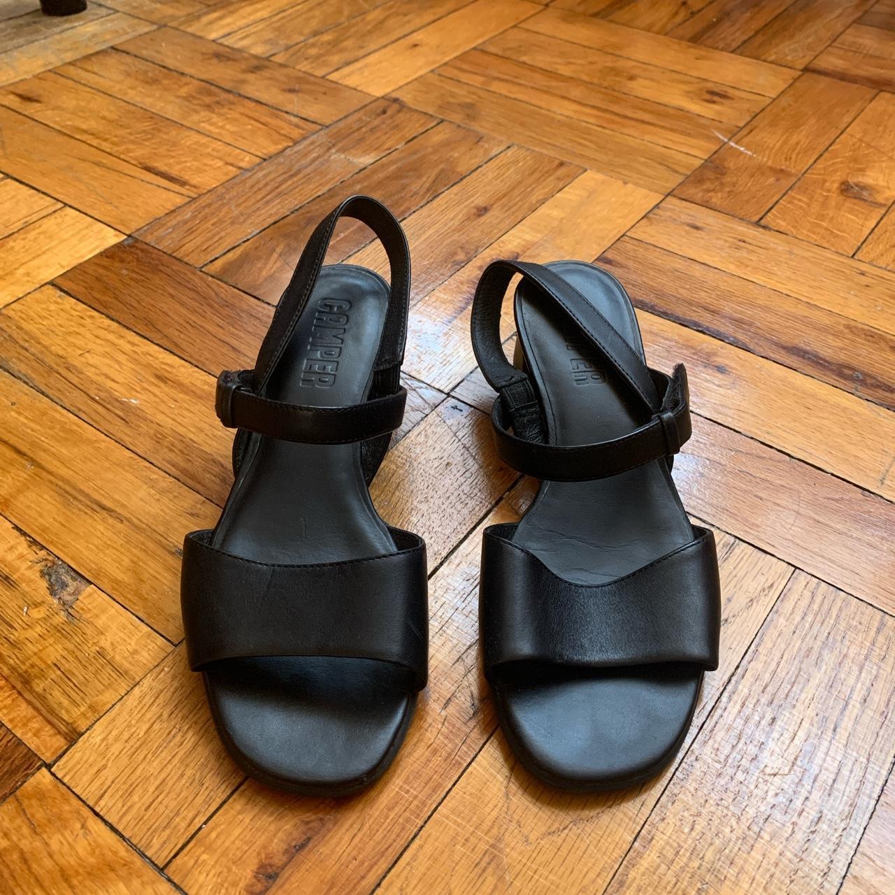 Camper Women's Black Sandals | Depop