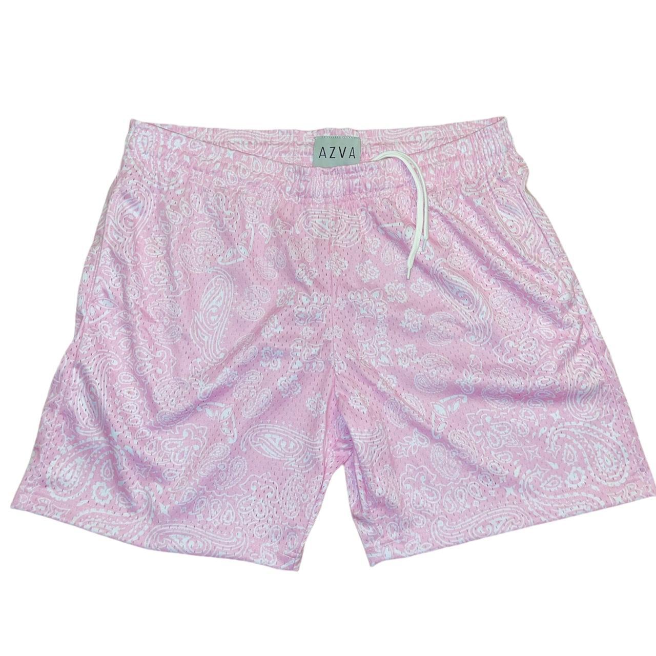 Men's Pink and White Shorts | Depop