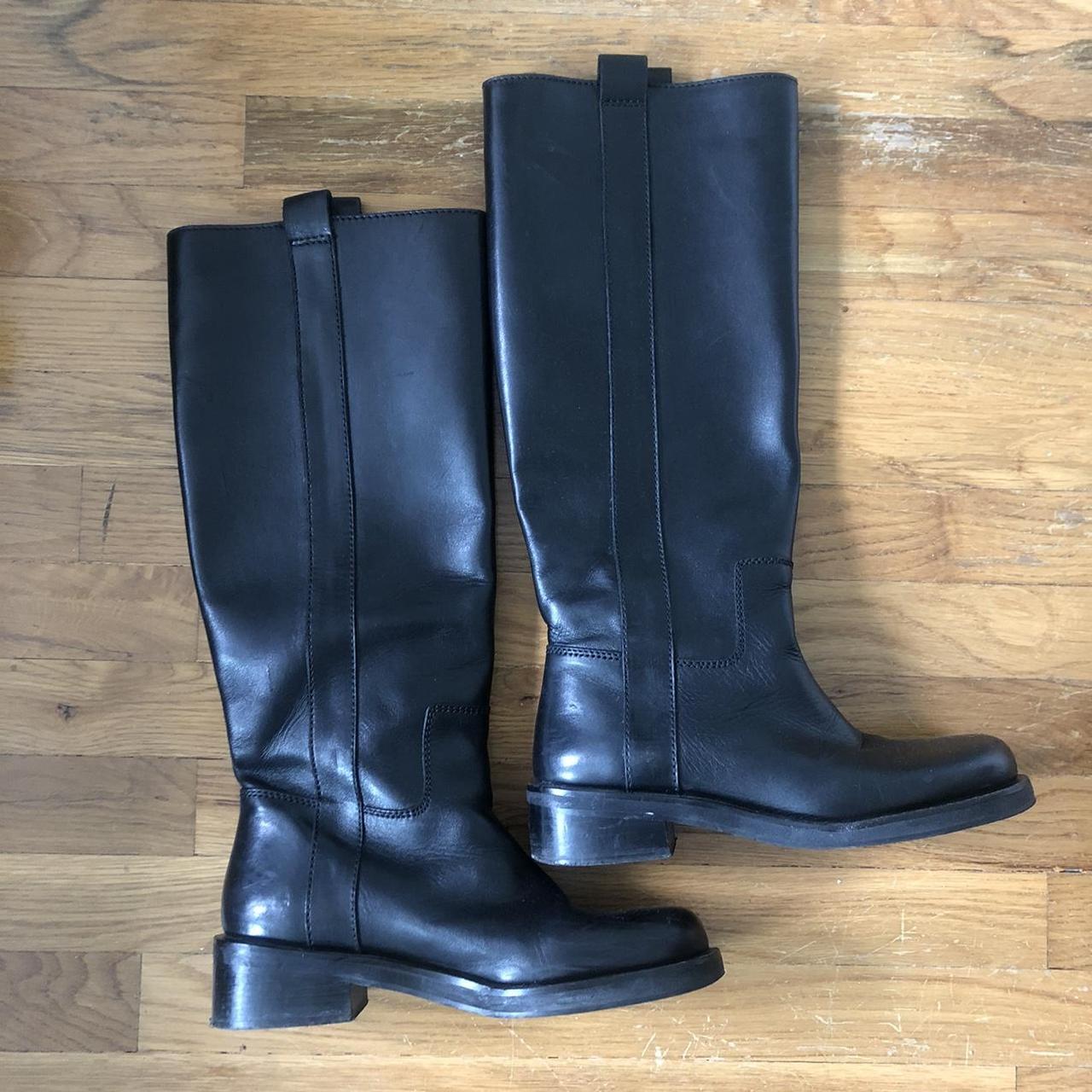 zara boots leather