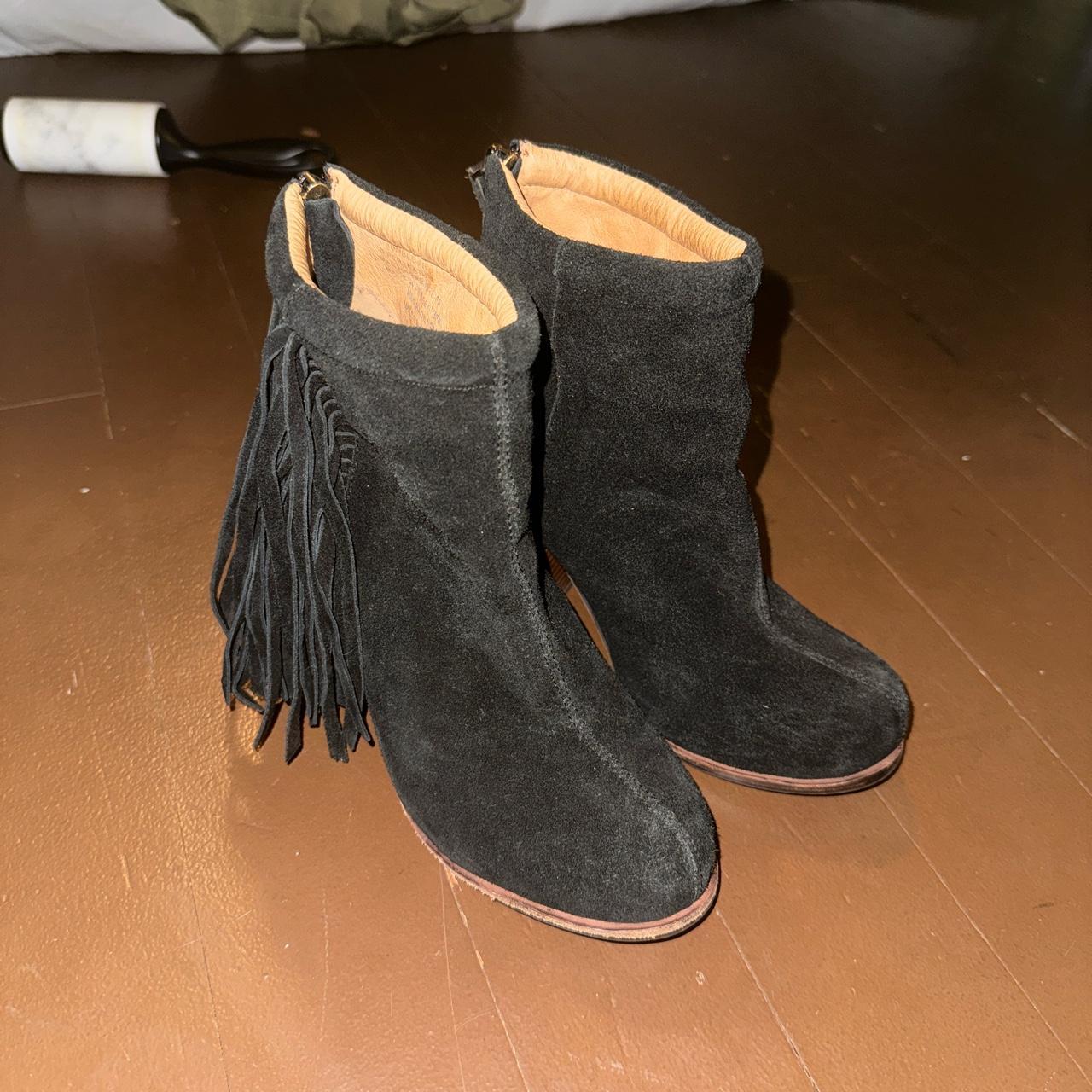 Jeffrey Campbell fringe boots size 7