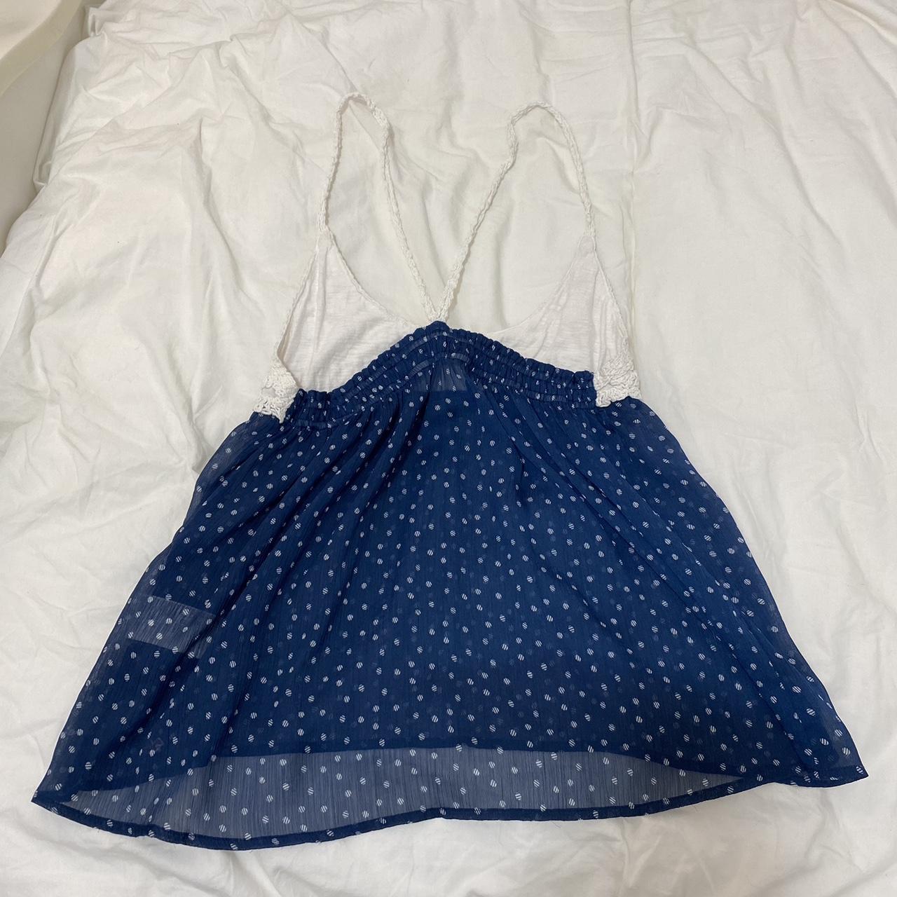 Y2K Hollister Crochet Babydoll Tank Top... Depop