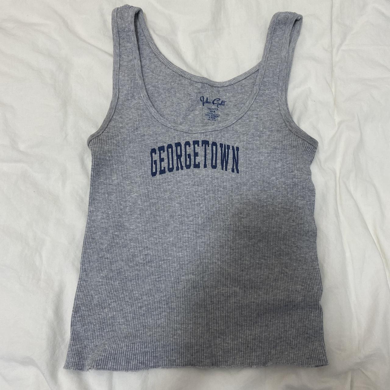 Brandy Melville Grey Ribbed Georgetown Tank 🦋🤍 Grey... - Depop
