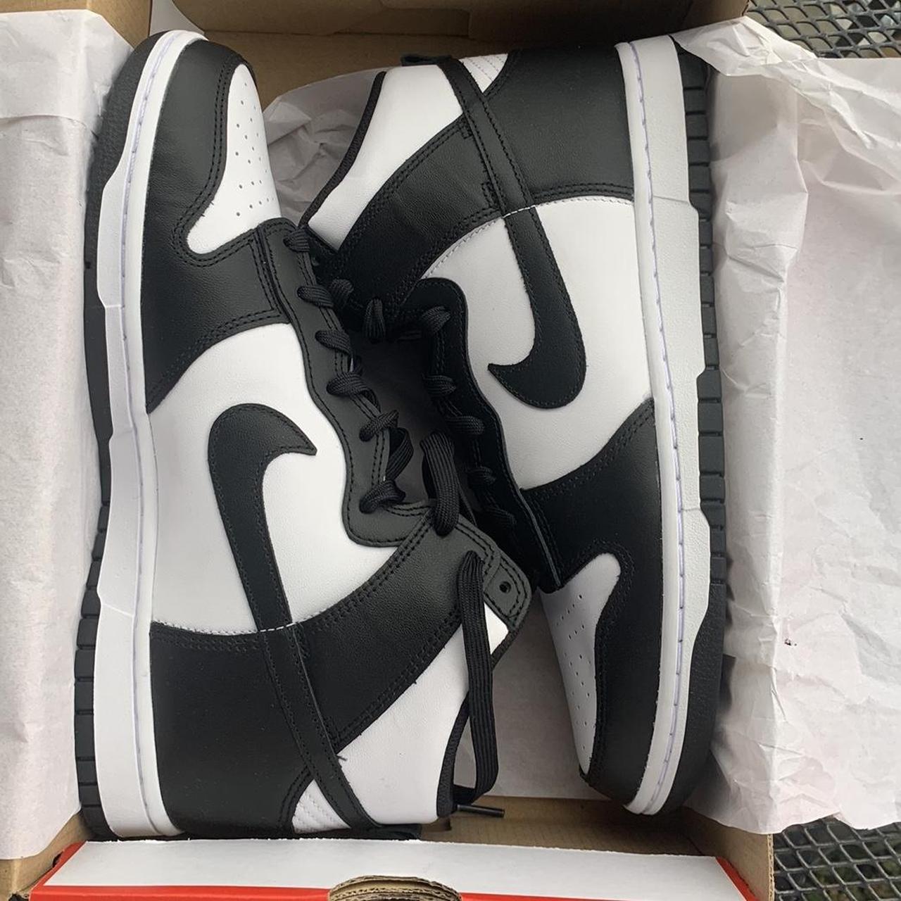 dunk high black white panda