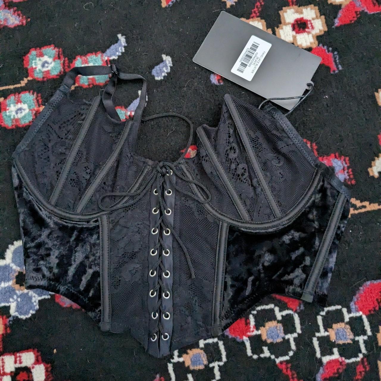 New With Tags Killstar Fang Lace Bustier Size Small Depop