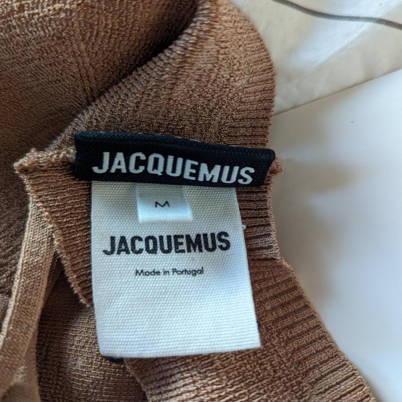 Jacquemus Women's Tan Crop-top | Depop