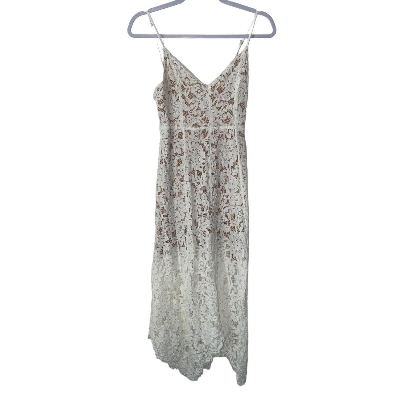 Lulus One Wish White Lace Midi Dress Size S. Great... - Depop