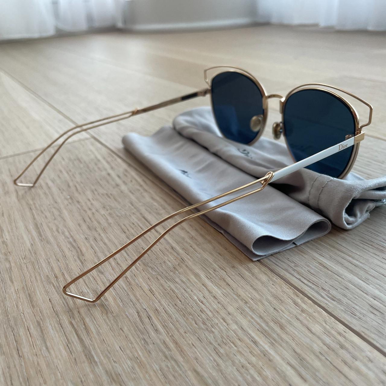 Christian Dior Womens Sideral 53mm Round Frame Sunglasses w Case   ShopHQcom