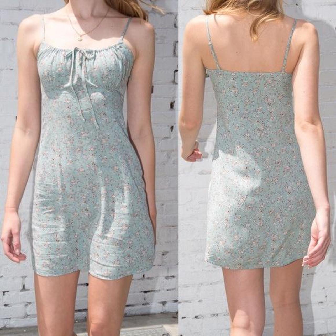 Brandy Melville green Jennifer dress very cute... Depop