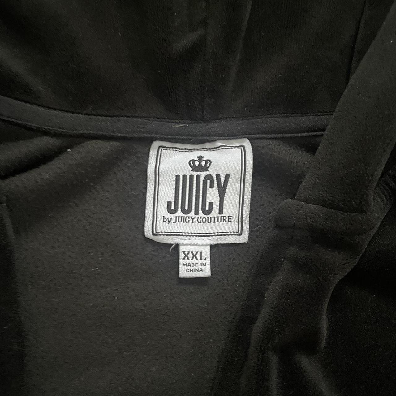 JUICY COTURE BLACK VELOUR ZIP UP 🖤 ⭐️ ⭒ So soft 💋 ⭒... - Depop