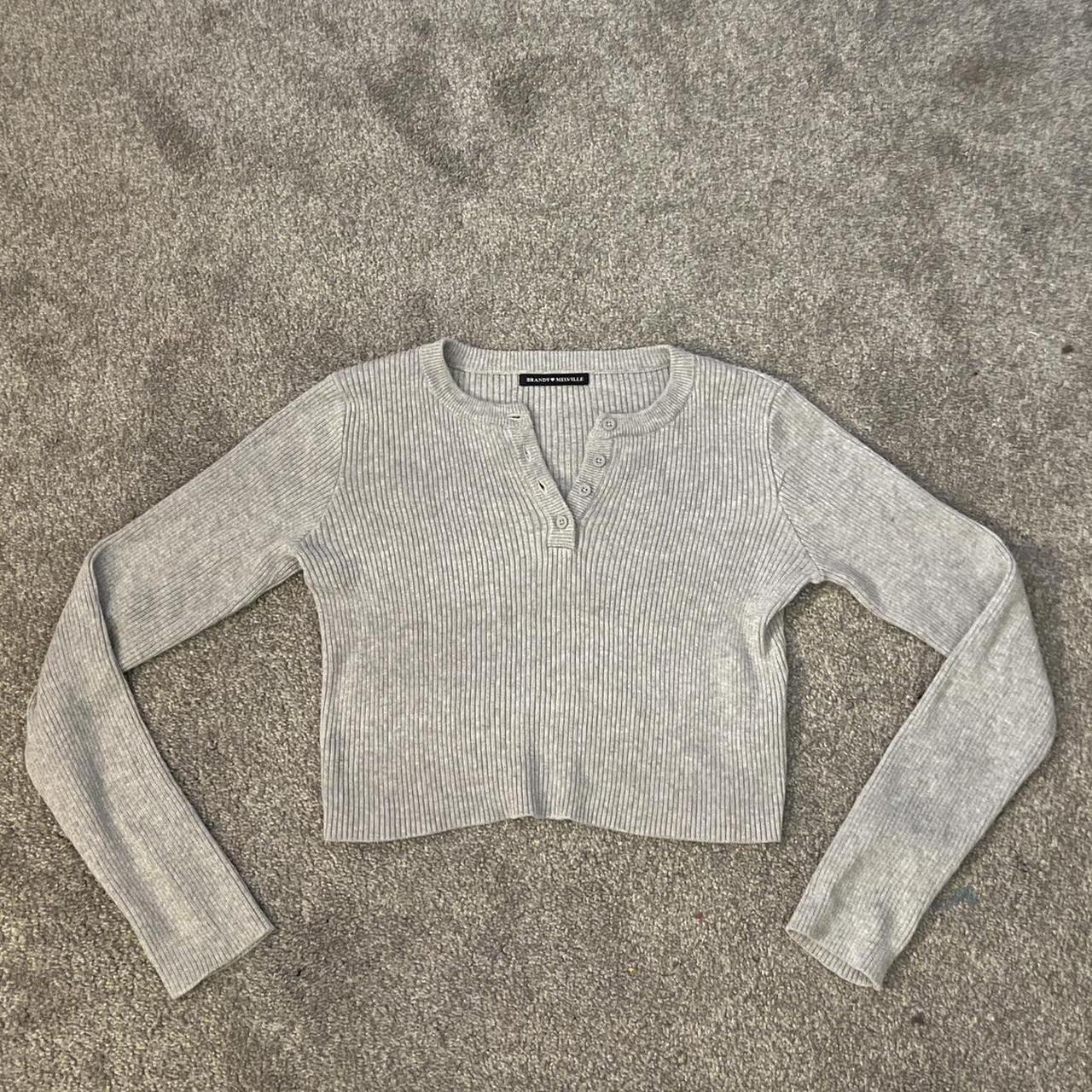 Brandy Melville cropped sweater Only worn once one... - Depop